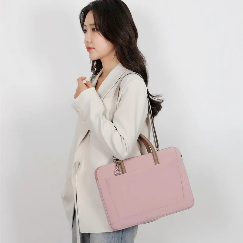 13-13.3 Inch Laptop Bag | Crossbody Briefcase in Oxford Cloth | Blue | 14-14.6 Inch
