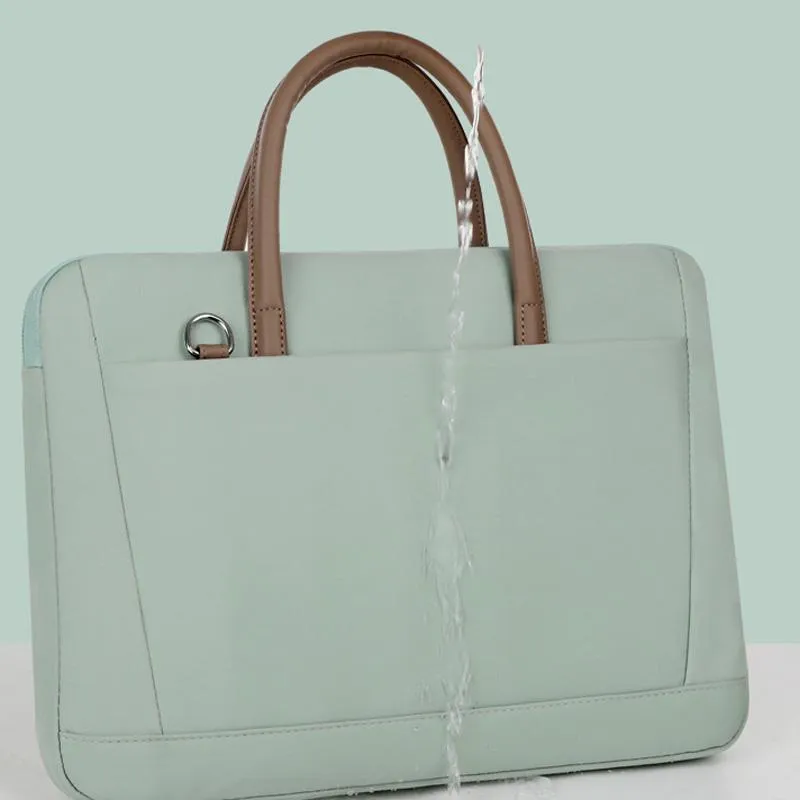 13-13.3 Inch Laptop Bag | Crossbody Briefcase in Oxford Cloth | Blue | 14-14.6 Inch