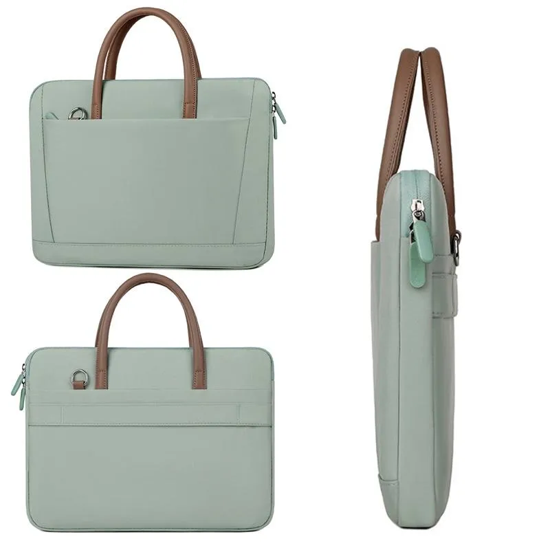 13-13.3 Inch Laptop Bag | Crossbody Briefcase in Oxford Cloth | Blue | 14-14.6 Inch