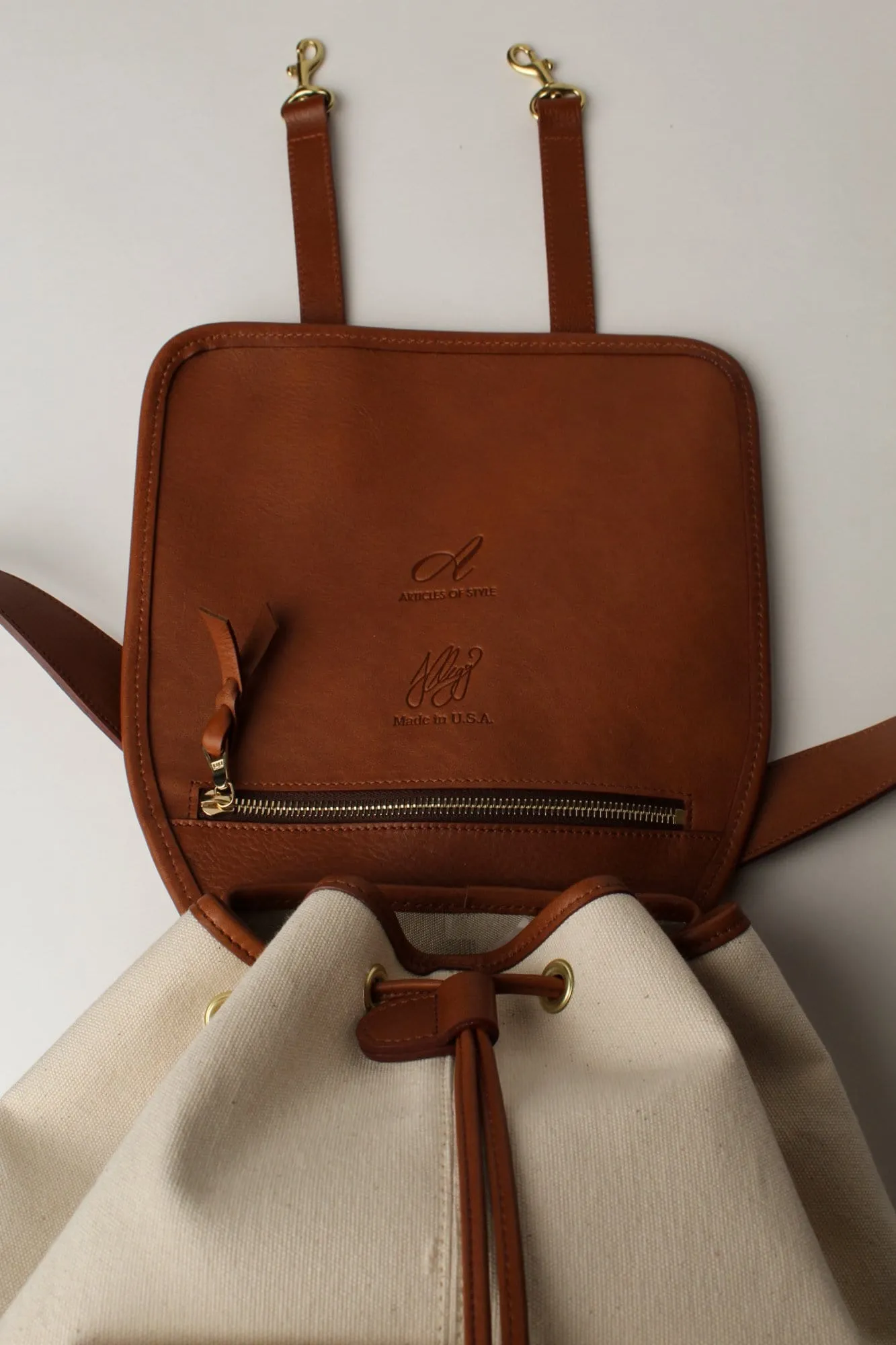AOS x Frank Clegg Canvas Backpack