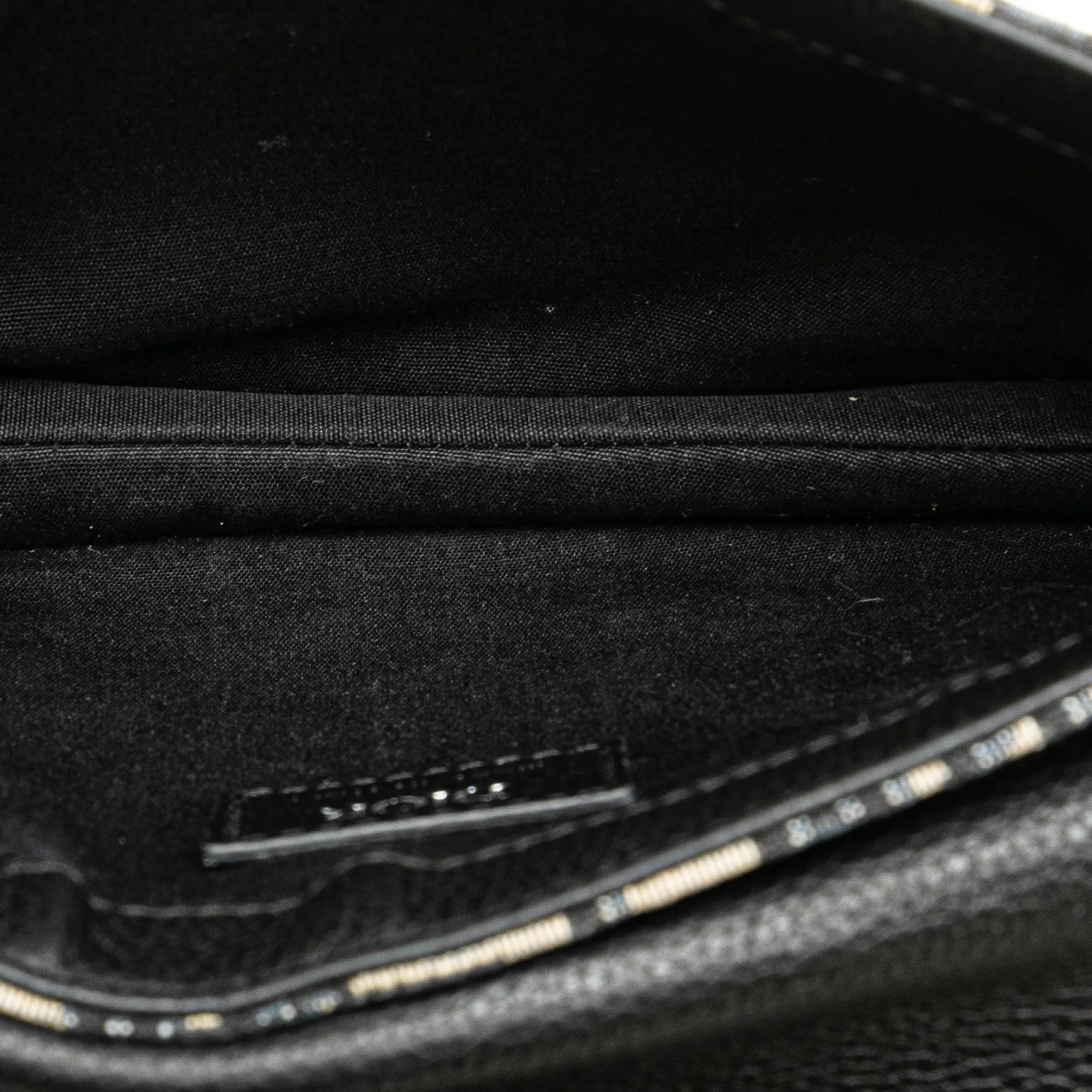 Black Dior Oblique Saddle Messenger Pouch Crossbody Bag