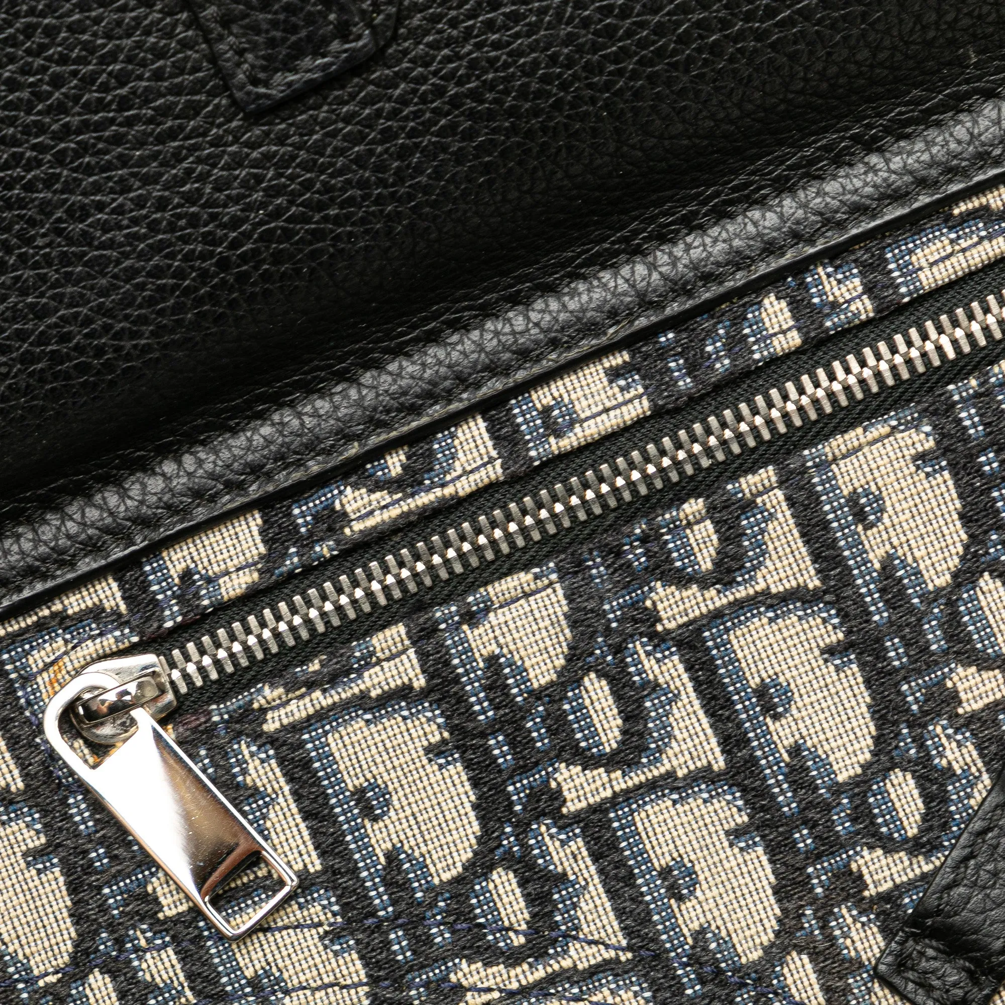 Black Dior Oblique Saddle Messenger Pouch Crossbody Bag