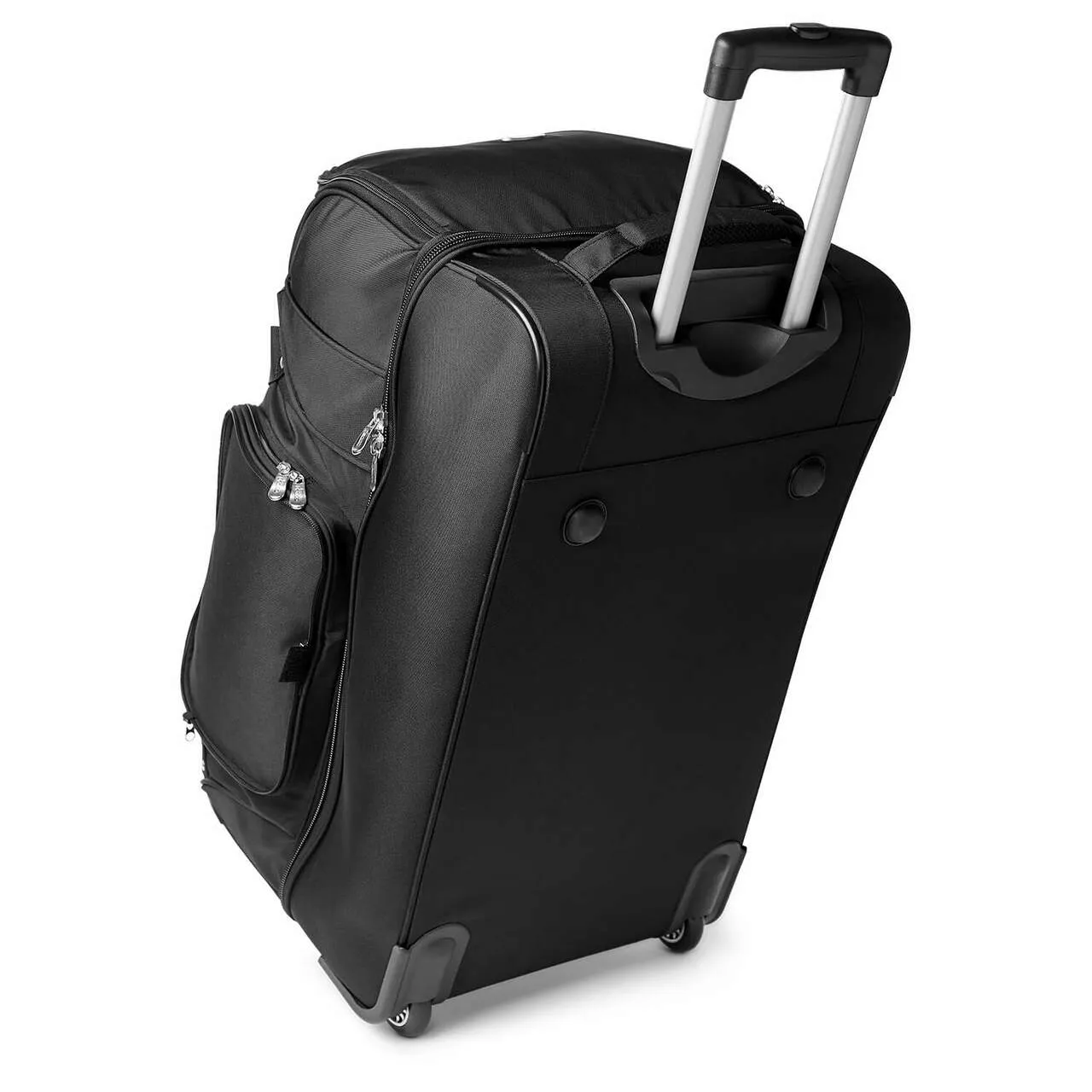 Calgary Flames 27" Black Rolling Drop Bottom Duffel