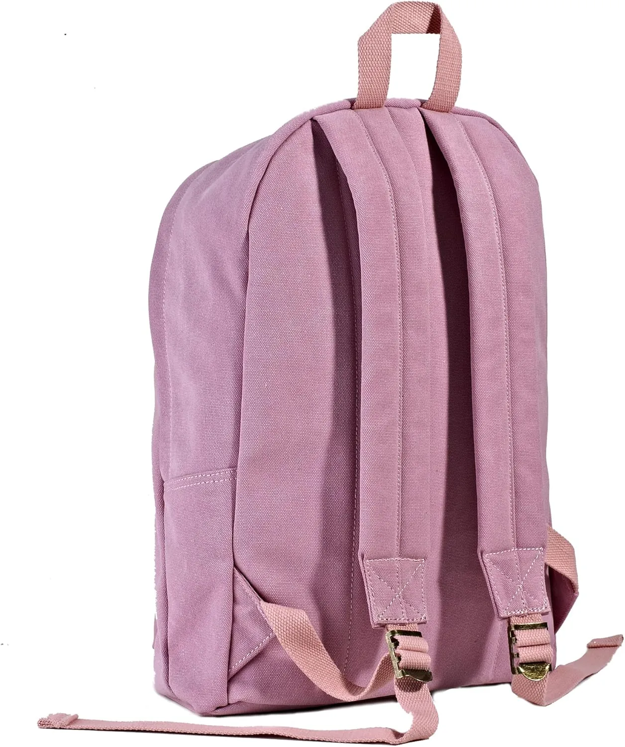 Canvas Laptop Backpack, Durable Rucksack, Travel Bag Fits 15.6 Inch Notebook for Women Factory Directly (Pink)