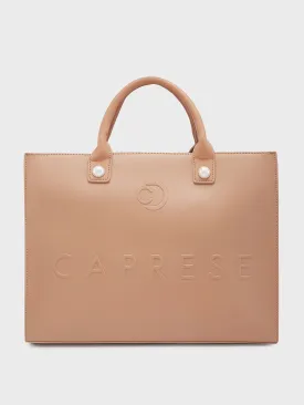 Caprese Pink Cloud Tote Large Women Handbag | Office Handbag Brown