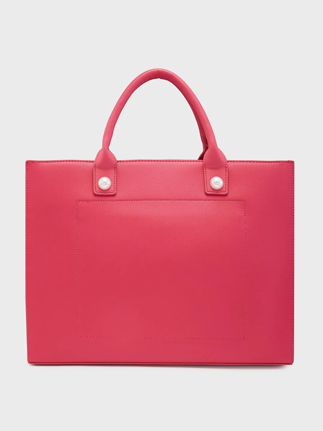 Caprese Pink Cloud Tote Large Women Handbag | Office Handbag Pink