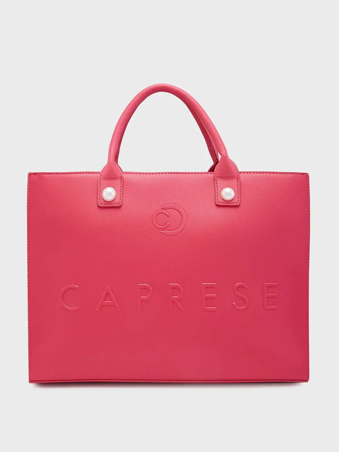 Caprese Pink Cloud Tote Large Women Handbag | Office Handbag Pink