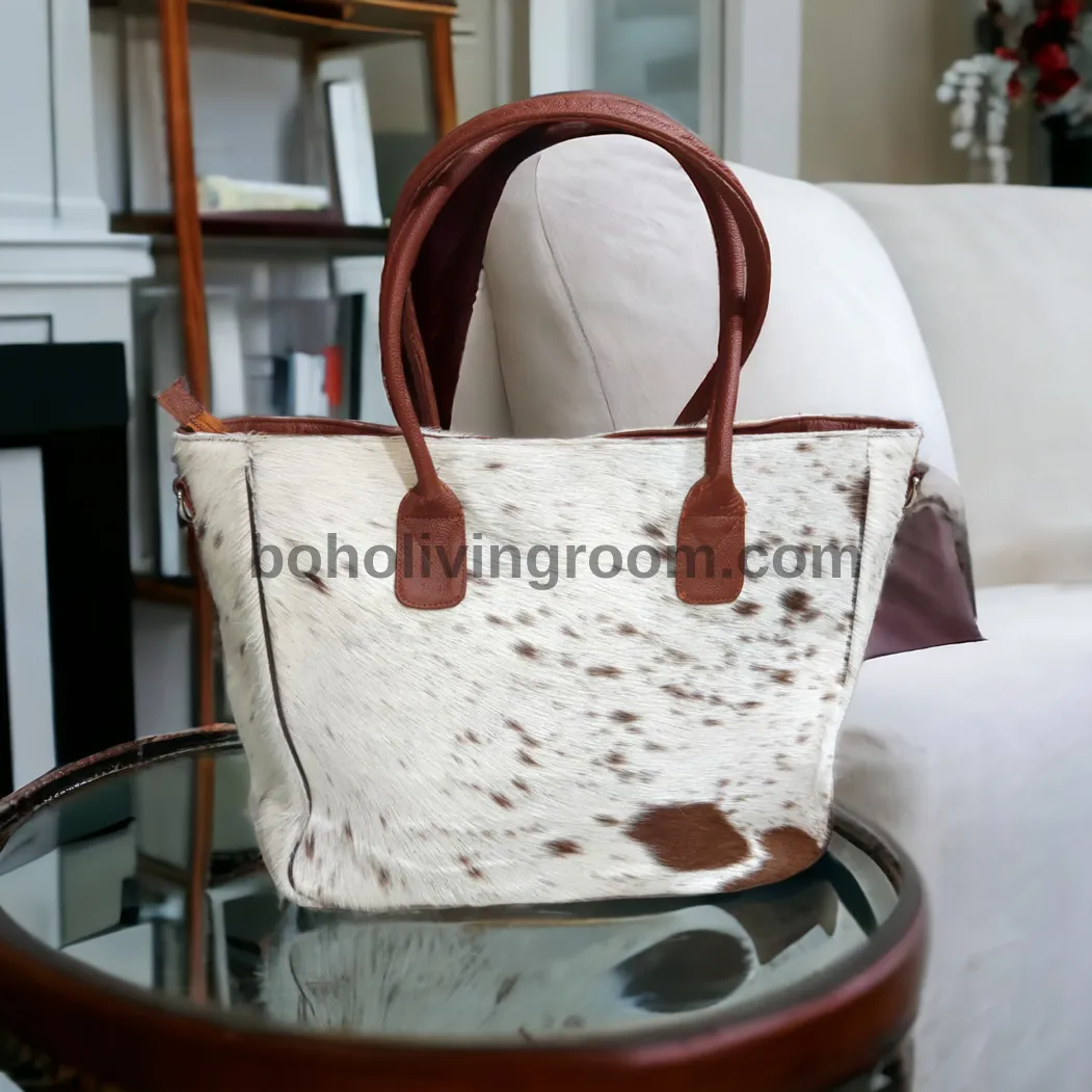 Chic Cowhide Fur Tote Bag