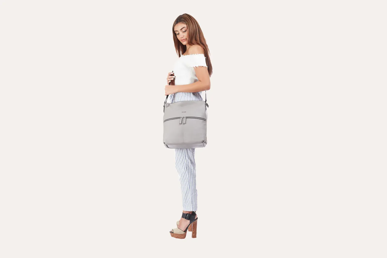 Chic Zip-Top Tote Bag