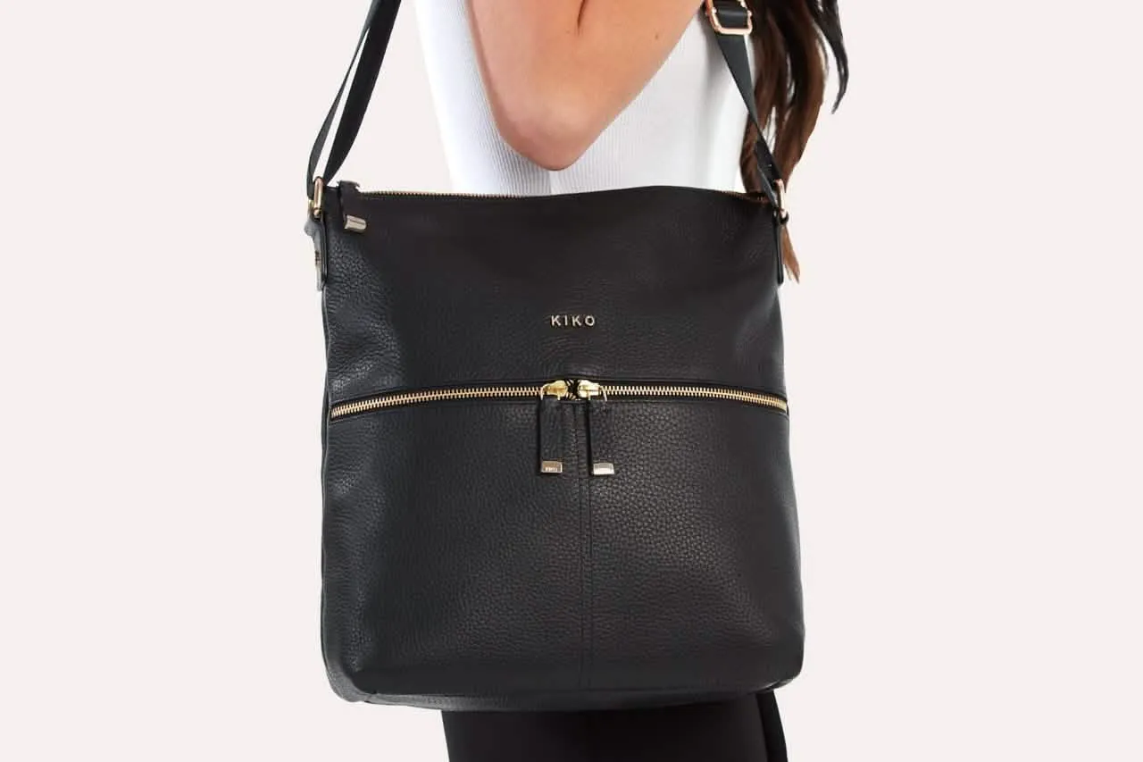 Chic Zip-Top Tote Bag