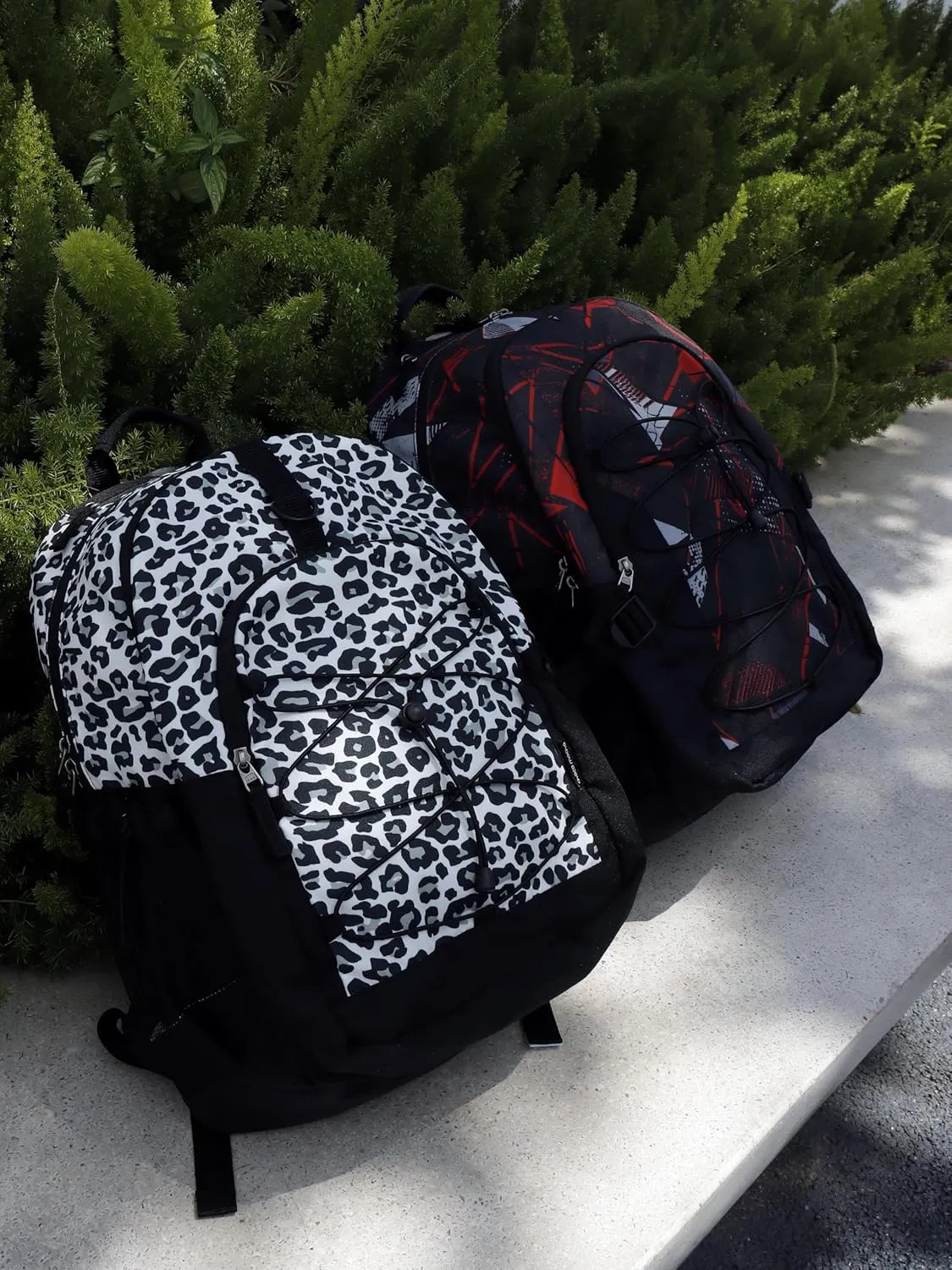 Choco Mocha Leopard Backpack for Teen Girls, Travel School Backpack for Girls Middle School Large Bookbag 18 Inch, Cheetah Brown