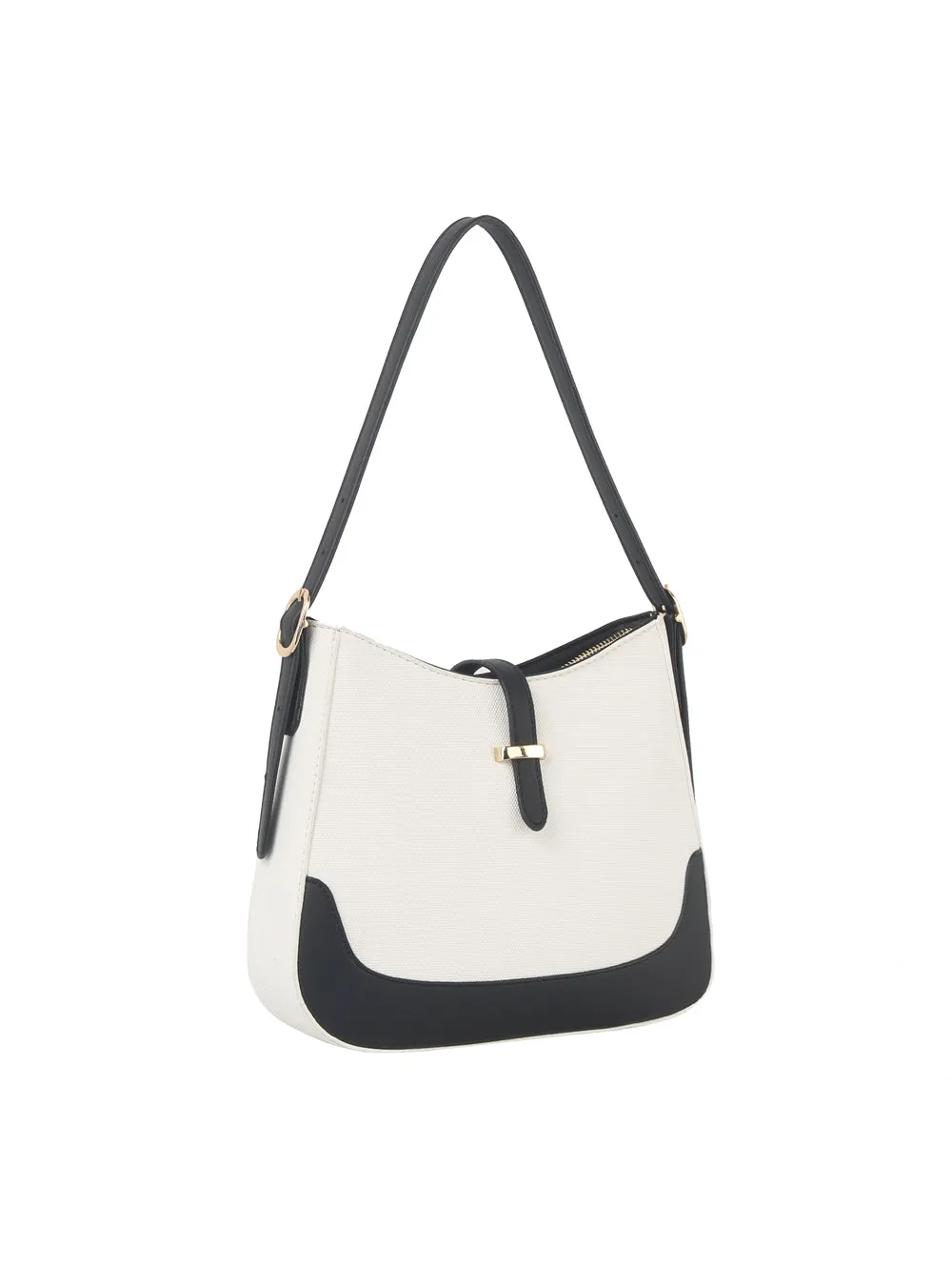Classic two tone daily  hobo shoulder bag