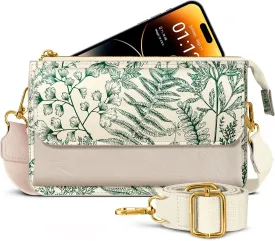 Crossbody Bag Cellphone Purse Wallet for Women - Leather Cellphone Purse Bag with Adjustable Shoulder Strap Girl