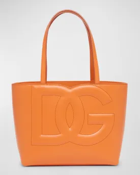 DG Logo Leather Tote Bag