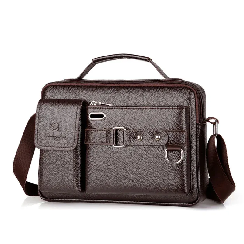 Elegant Handbag: PU Leather with Organized Compartments