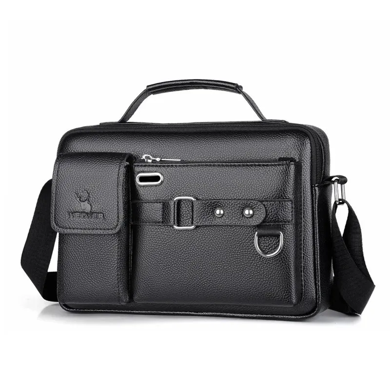 Elegant Handbag: PU Leather with Organized Compartments