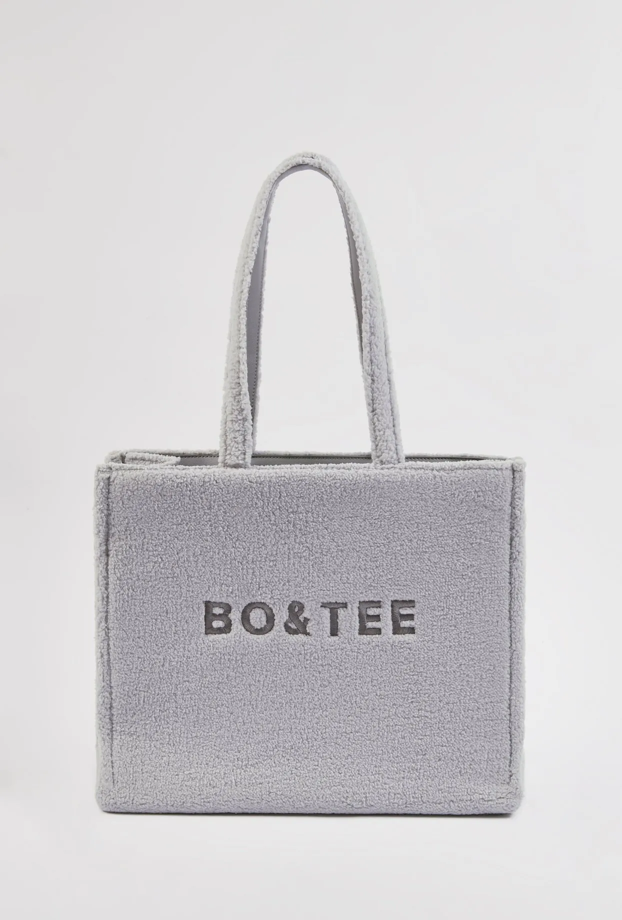 Fleece Tote Bag in Fog