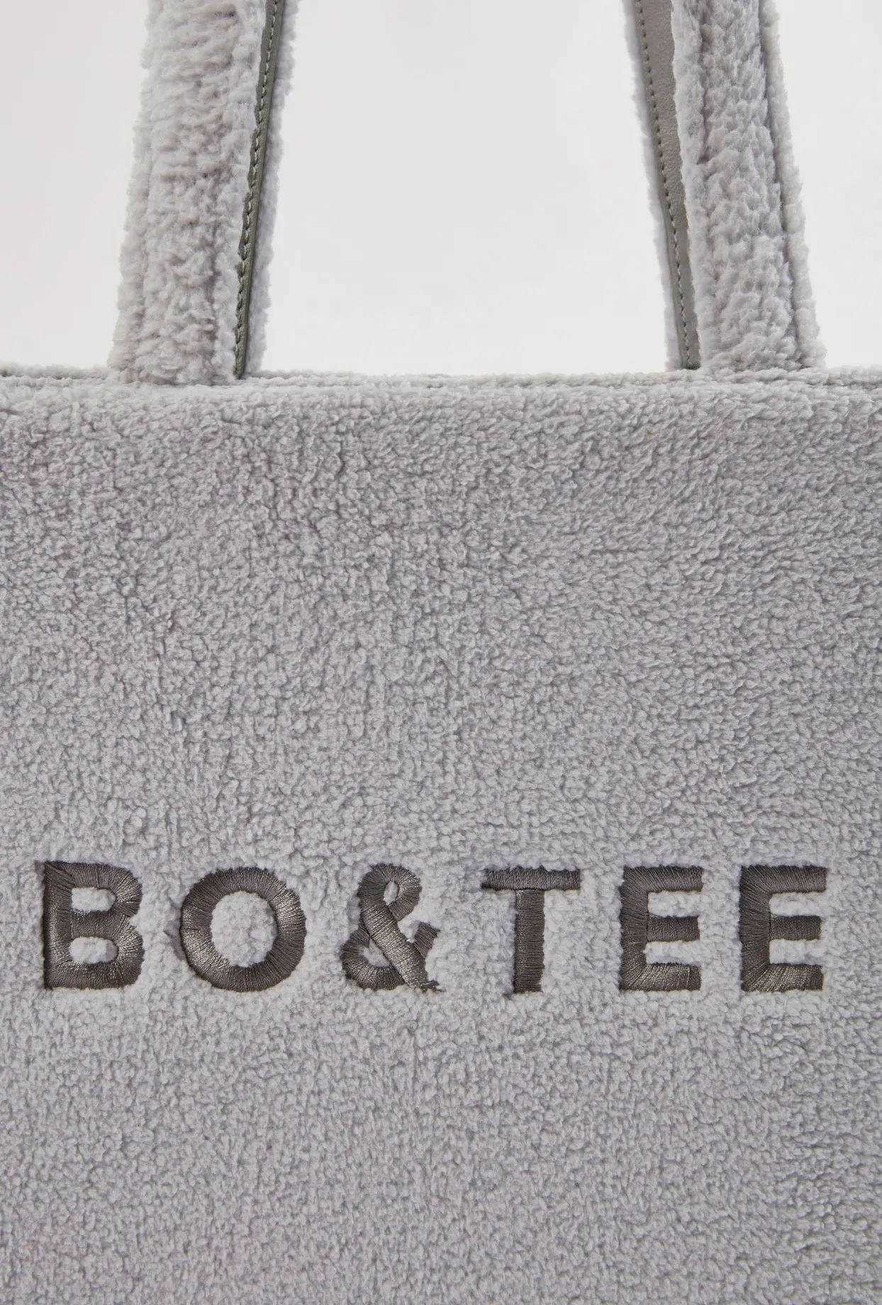 Fleece Tote Bag in Fog
