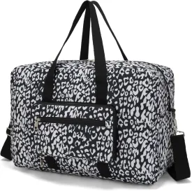 Foldable Travel Duffel Bag, Medium Women's Weekender and Overnight bag carry on Luggage bag for Women