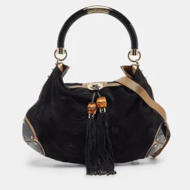 Gucci  Hysteria Embossed Suede Large Indy Hobo