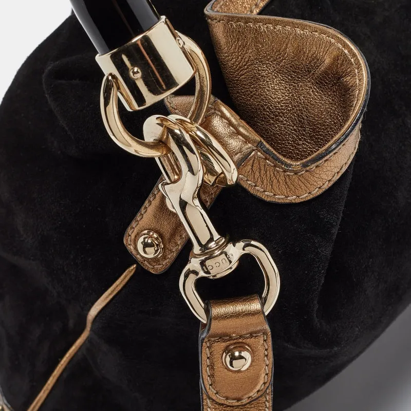 Gucci  Hysteria Embossed Suede Large Indy Hobo