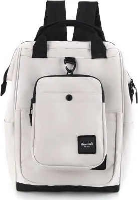 himawari 14.9 inch Women's Laptop Backpack, Large Capacity College Schoolbag, Waterproof Travel Bag for Men & Women-0403-02#Light Grey