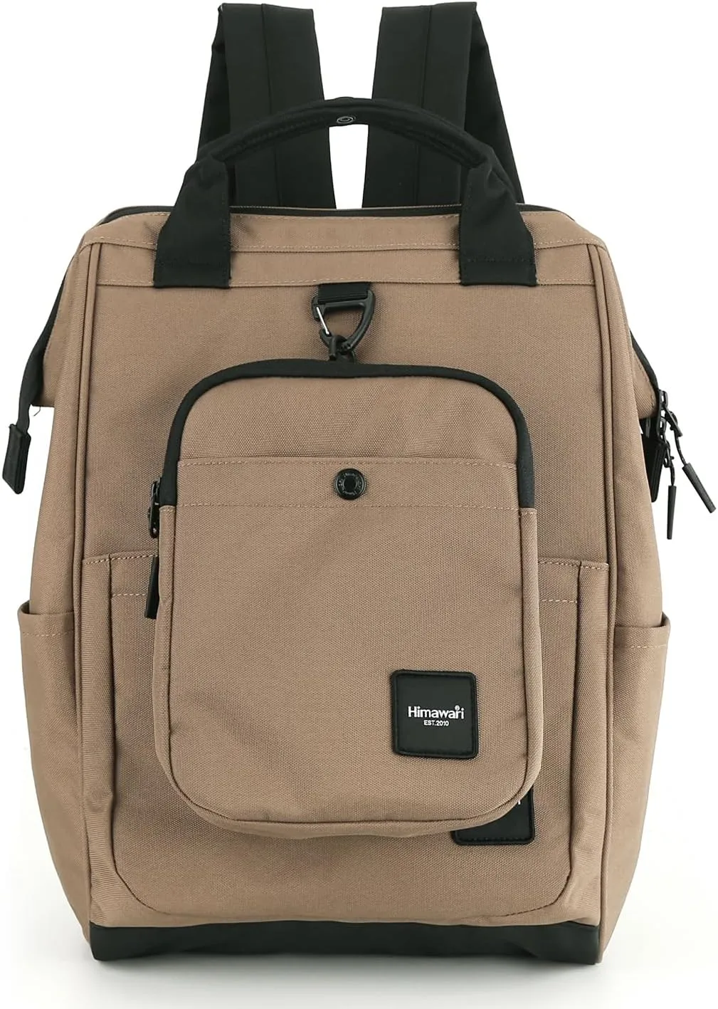 himawari 14.9 inch Women's Laptop Backpack, Large Capacity College Schoolbag, Waterproof Travel Bag for Men & Women-0403-06#Mocha
