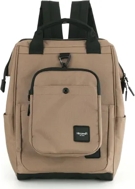 himawari 14.9 inch Women's Laptop Backpack, Large Capacity College Schoolbag, Waterproof Travel Bag for Men & Women-0403-06#Mocha