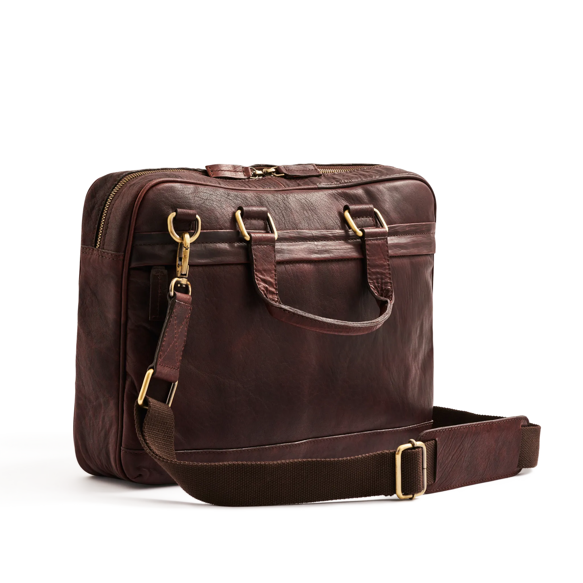 JAMES XLI STEVEN BRIEFCASE BROWN