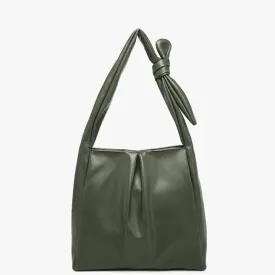 Jolene Pleated Hobo with Knotted Handle