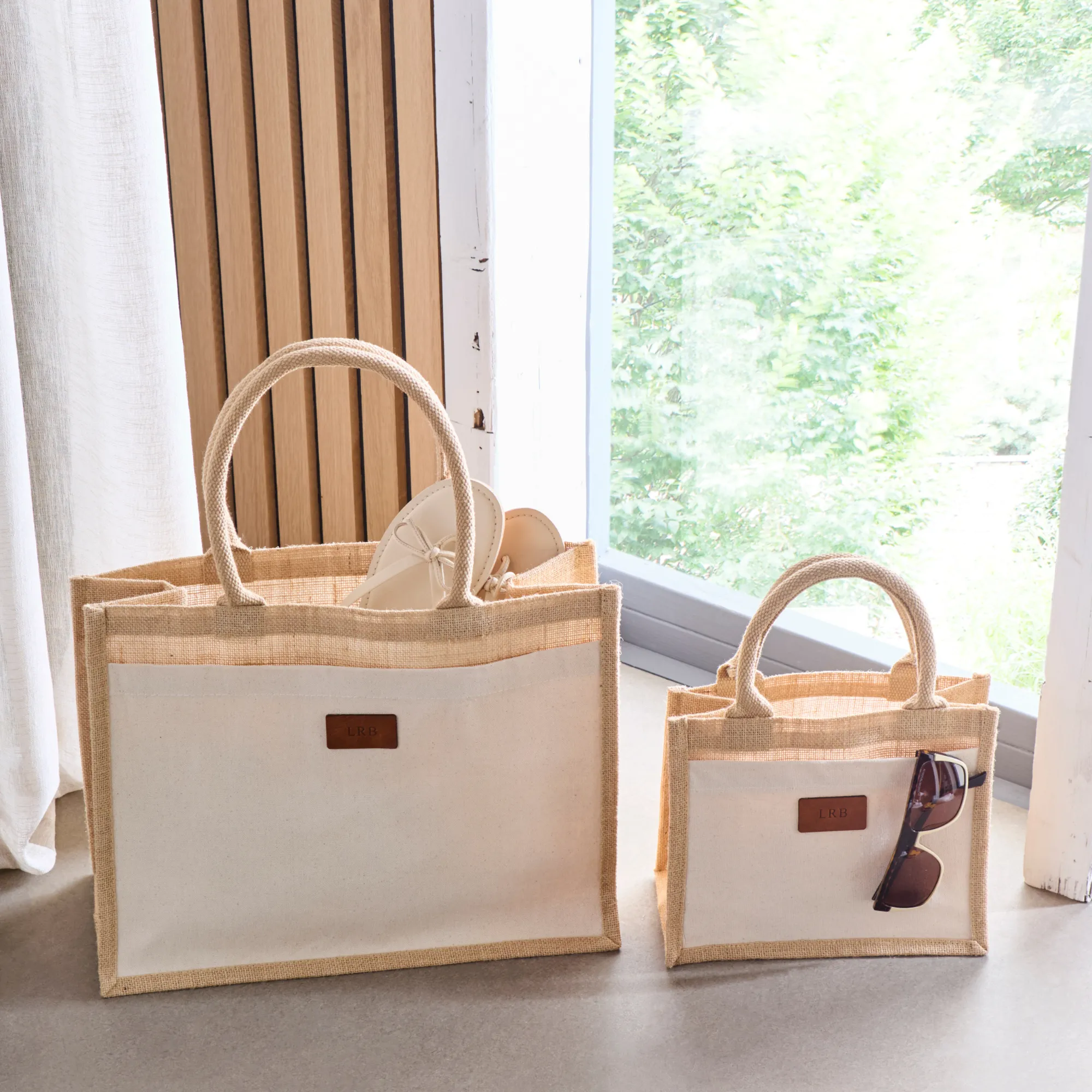 Jute Personalised Tote | Set of Two
