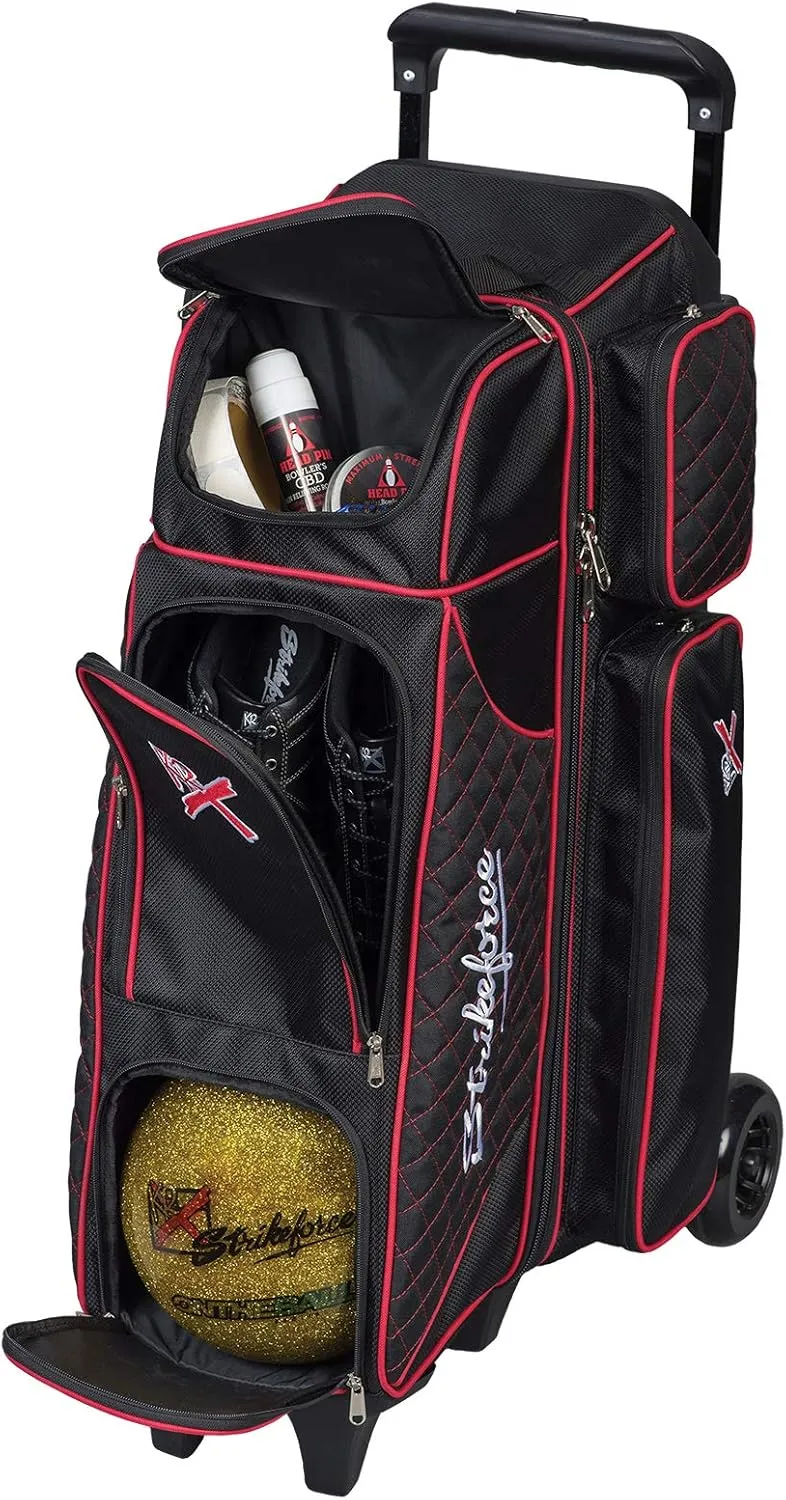 KR Strikeforce Royal Flush 4x4 Premium Four Ball Roller Bowling Bag