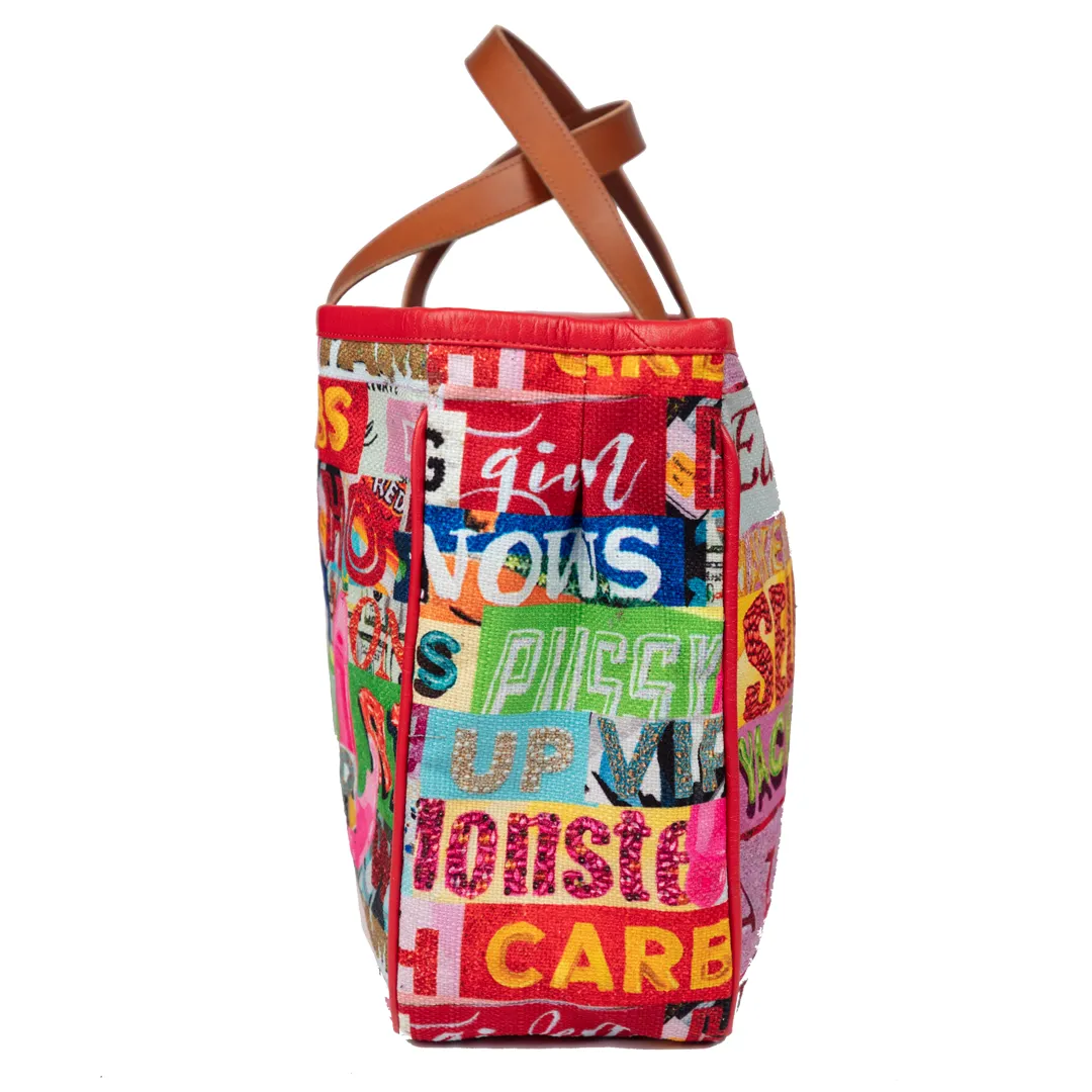 Labeled Tote | Fabric Created for Project Runway