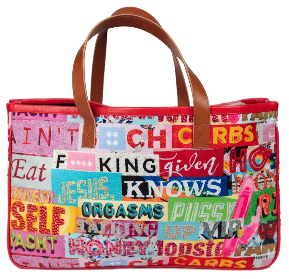Labeled Tote | Fabric Created for Project Runway