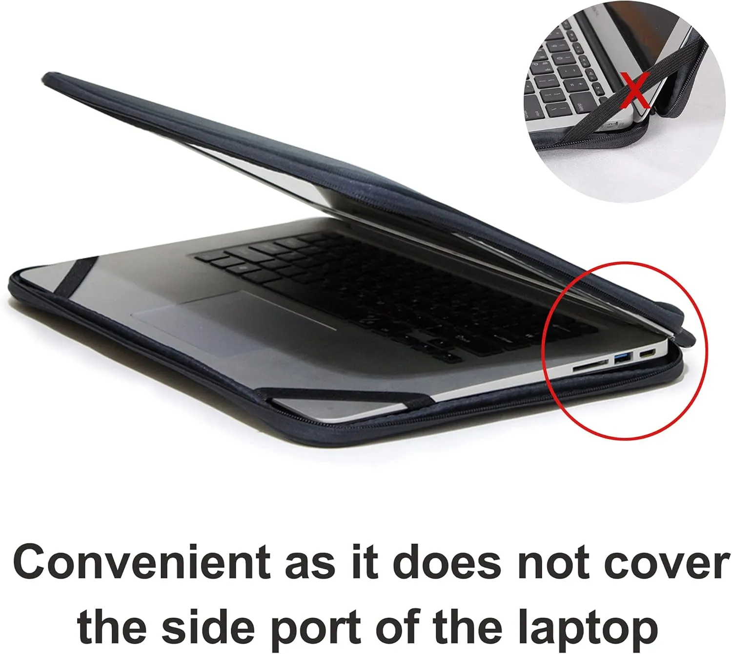 Laptop Sleeve 17.3 Inch Foldable Slim Case Lightweight Bag Notebook Computer Carrying Flip Cover (Blue)