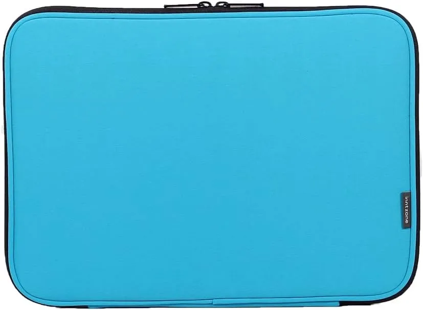 Laptop Sleeve 17.3 Inch Foldable Slim Case Lightweight Bag Notebook Computer Carrying Flip Cover (Blue)