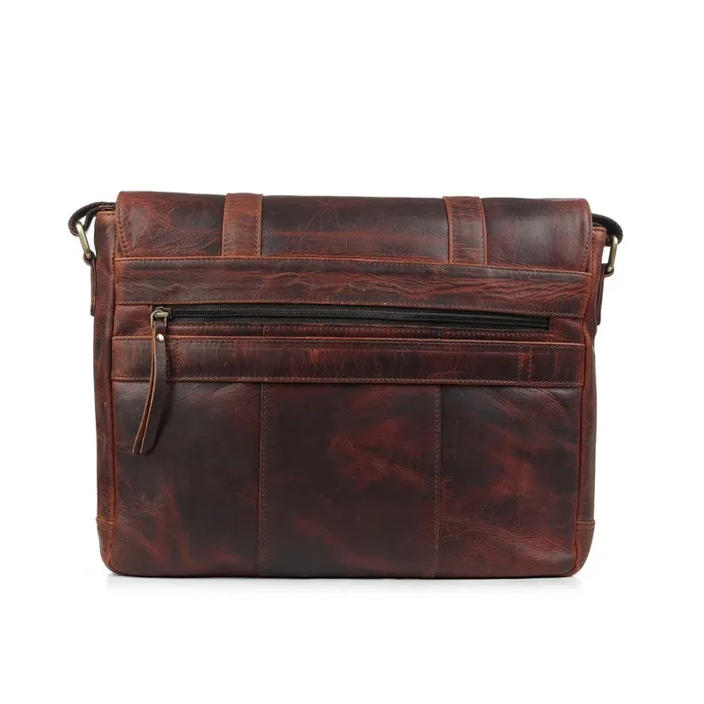 Mens Leather Messenger Bag