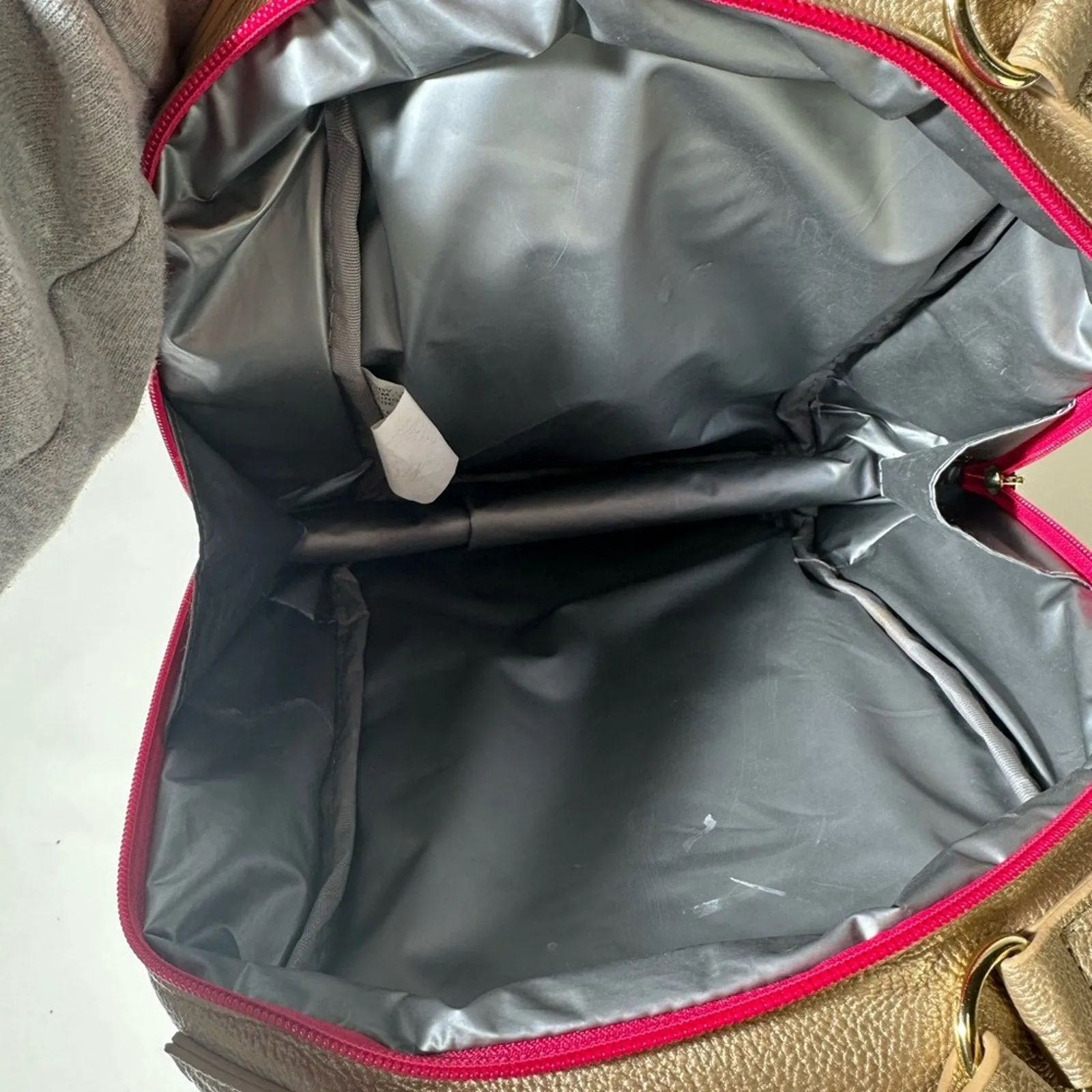 Pink and Gold Unicorn Backpack with Rounded Shape