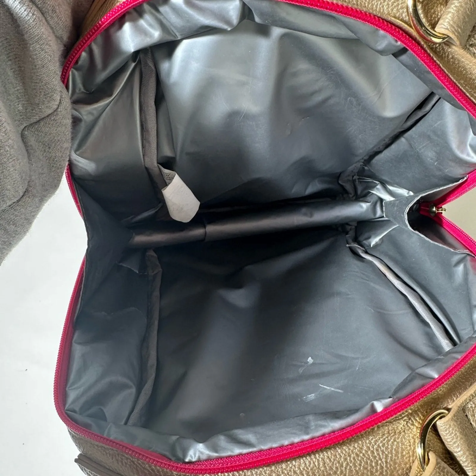 Pink and Gold Unicorn Backpack with Rounded Shape