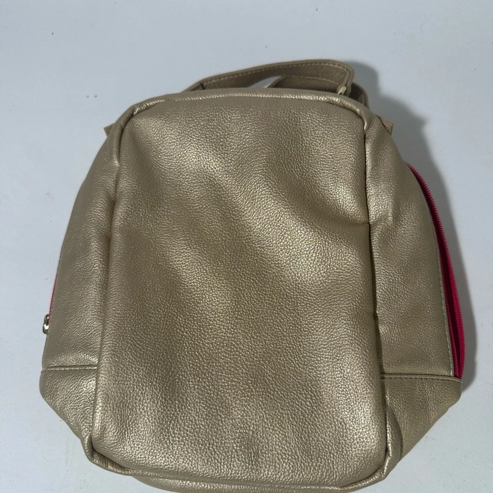 Pink and Gold Unicorn Backpack with Rounded Shape