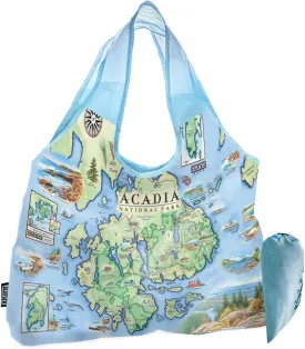Pouch Tote with Handles  Reusable Grocery Shopping Bag, Foldable & Washable Nylon, Heavy-Duty & Compact,