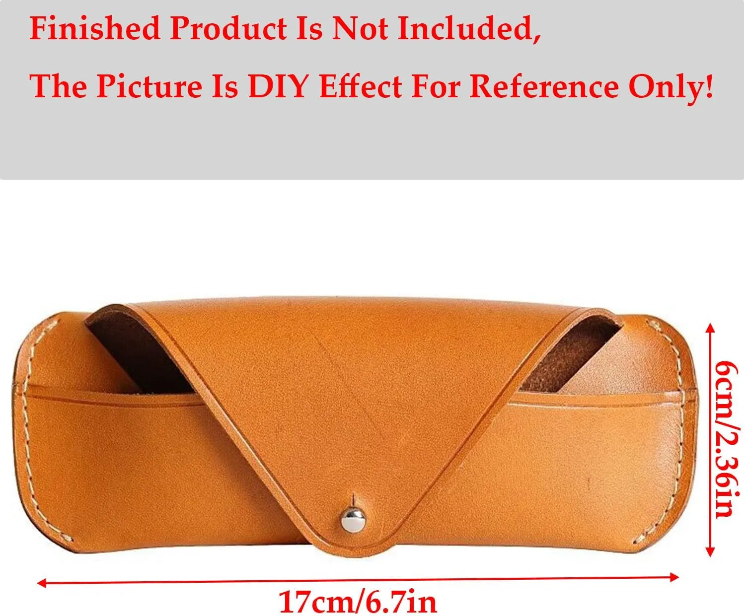 RIVEENY Leather Craft Clear Eyeglasses Case Glasses Bag Template Set Acrylic Leather Pattern Stencil Template