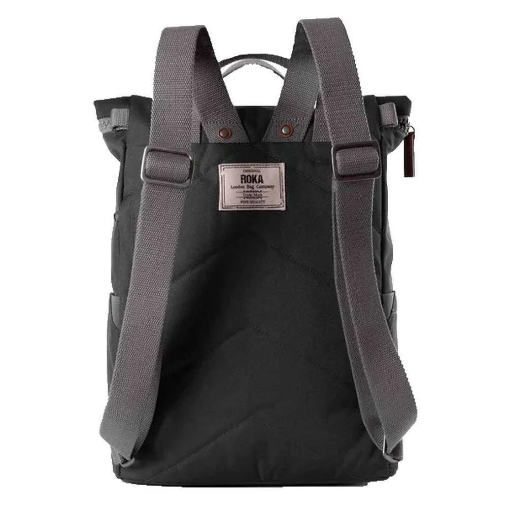 Roka Finchley A Large Sustainable Canvas Backpack - Carbon Grey
