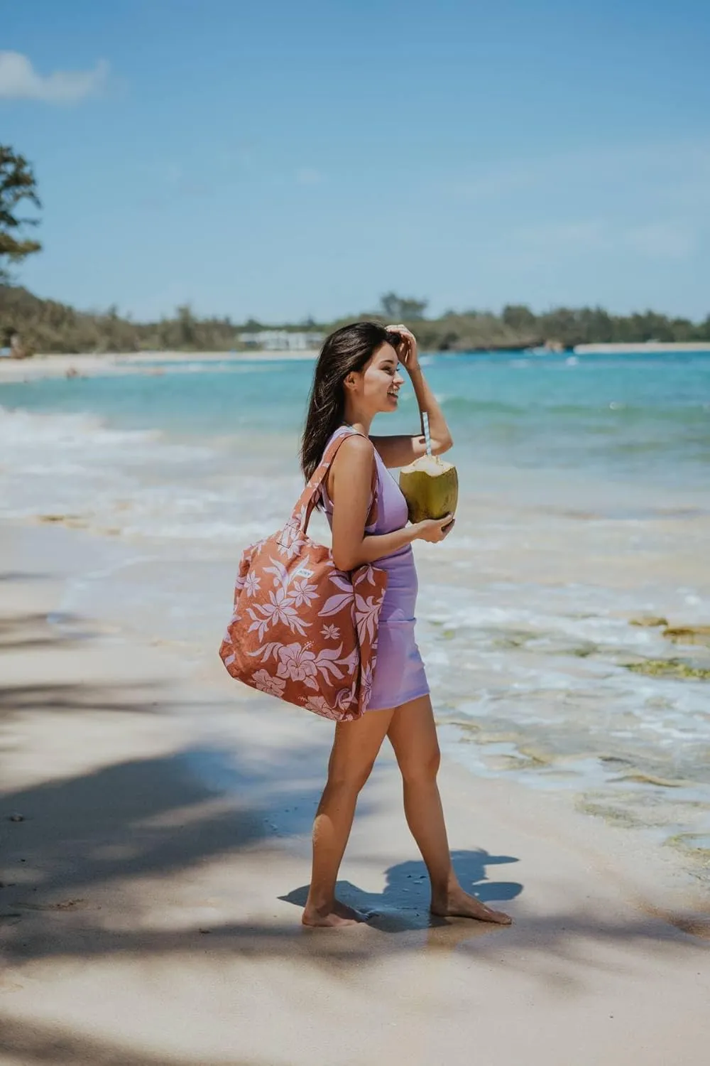 Roxy Women's Cotton Tote Bag | Everyday Carry | Beach | Travel | Vacation | Reusable | Lightweight