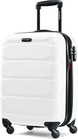Samsonite Omni PC Hardside Expandable Luggage with Spinner Wheels, Carry-On 20-Inch, White