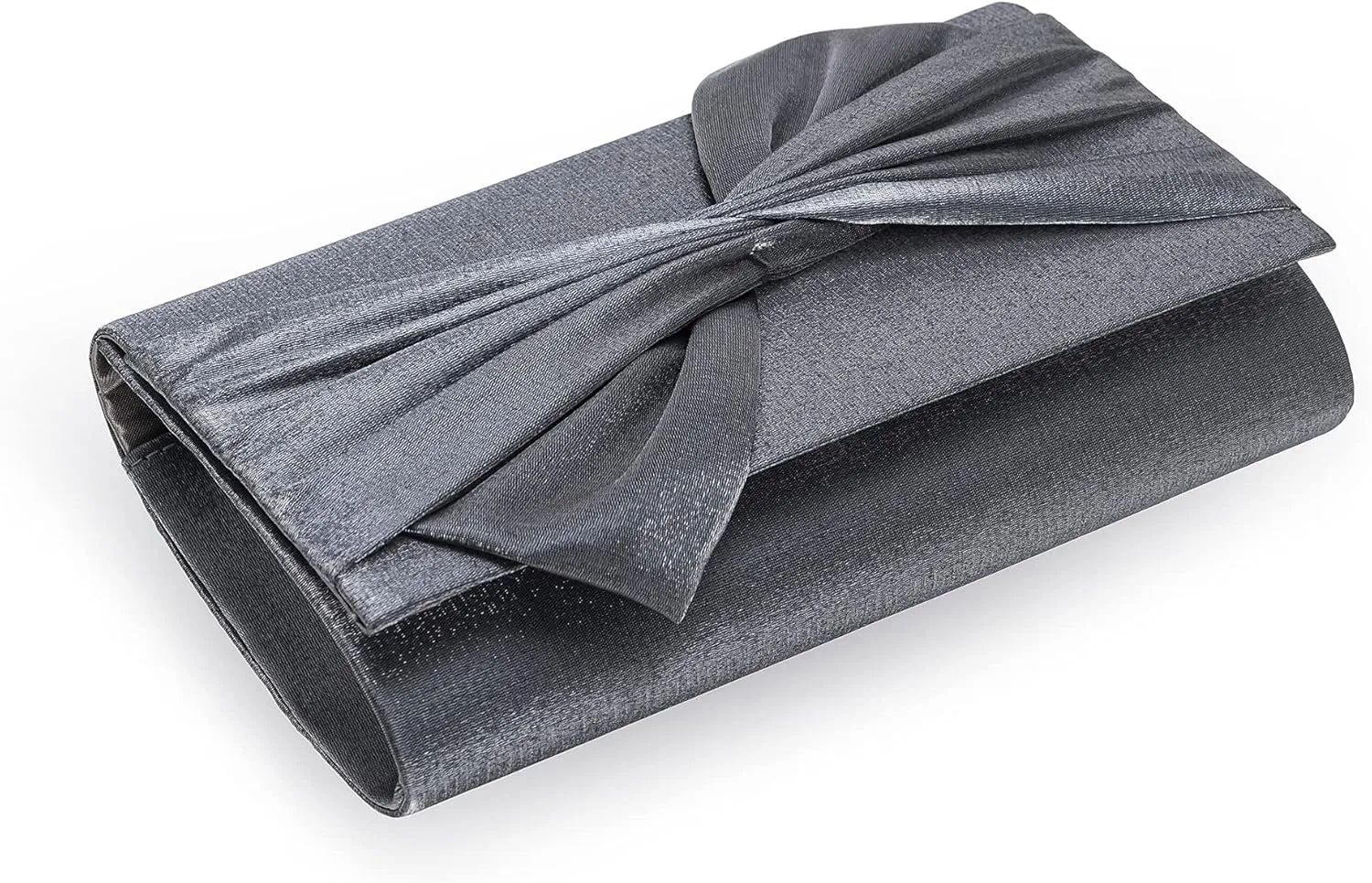 Satin Evening Bag Bow Flap Clutch Purse for Women Formal Party/Prom/Wedding