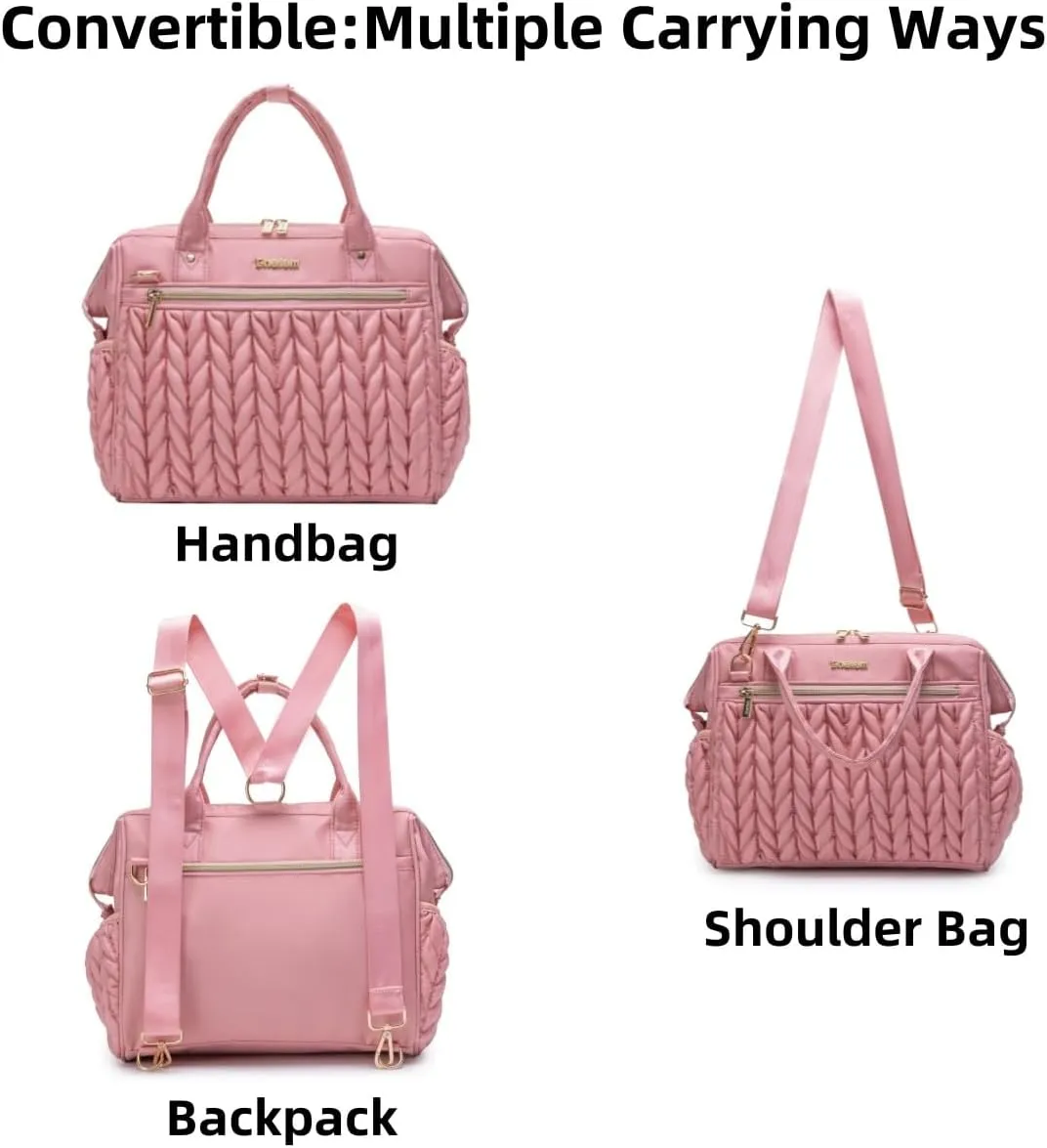 Small Diaper Bag Tote Crossbody, Medium Baby Bag Convertible Backpack for Women Diaper Purse