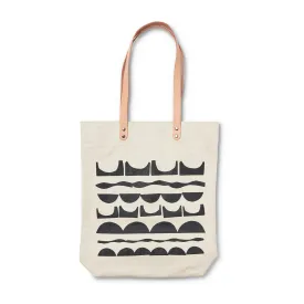 Stepping Stones - Black Medium Tote