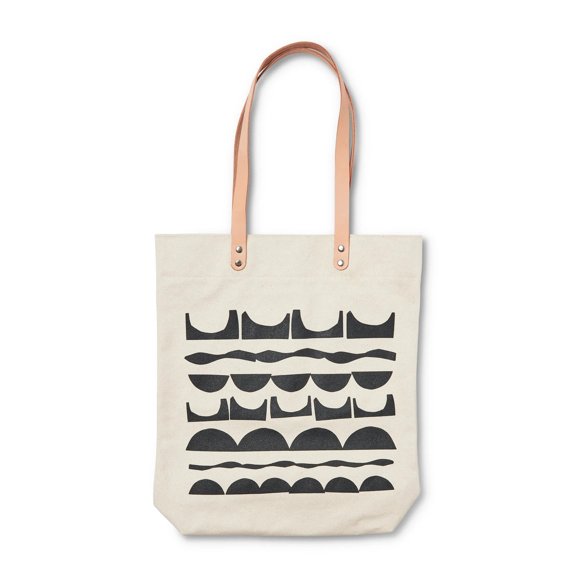 Stepping Stones - Black Medium Tote