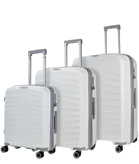 Sunwave Set of 3 Suitcases - White